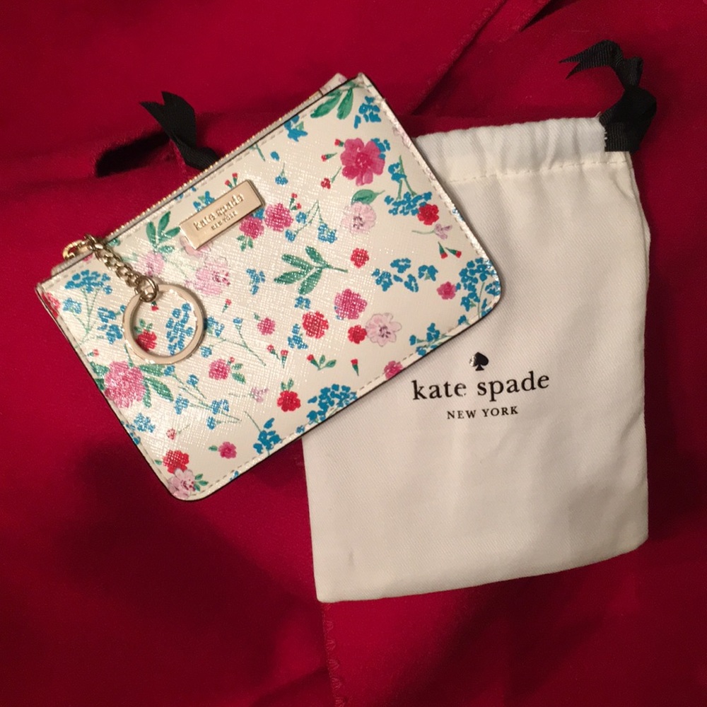 KATE SPADE CARD HOLDER MINI WALLET NWT. DUST BAG